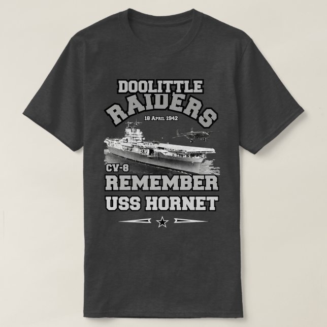 Remember Doolittle Riders 1942 Pearl Harbor T-Shirt (Design Front)