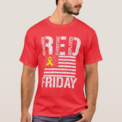 Remember Everyone Deployed _ Red Friday T_Shirt