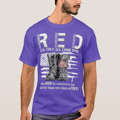 Remember Everyone Veteran Deployed RED Friday 20 T_Shirt