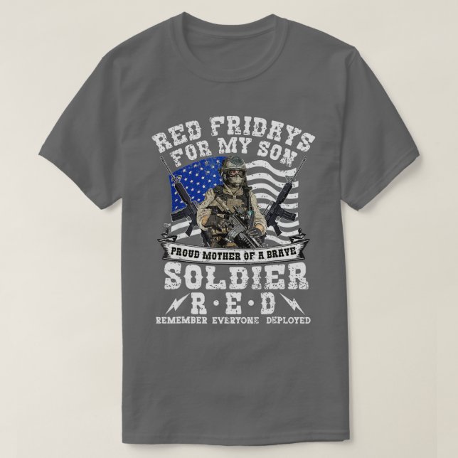 Remember Everyone Veteran Deployed RED Friday (21) T-Shirt (Design Front)