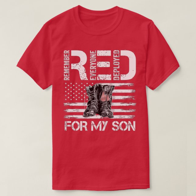 Remember Everyone Veteran Deployed RED Friday (31) T-Shirt (Design Front)