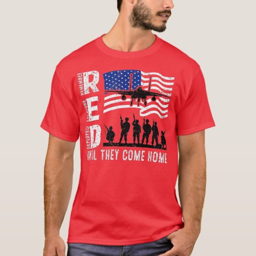 Remember Everyone Veteran Deployed RED Friday 75 T_Shirt