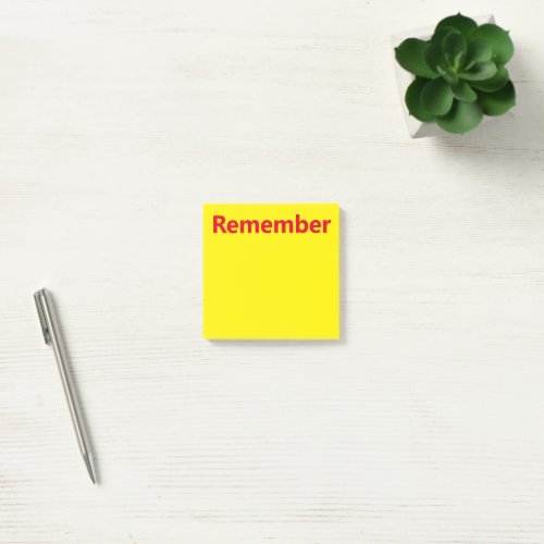 Remember Executive Function Memory Aid Post_it Notes