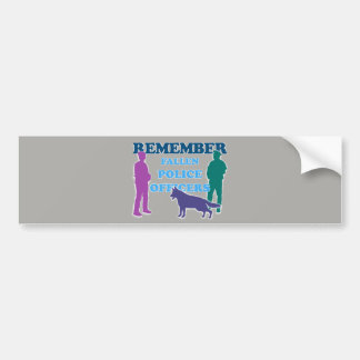 REMEMBER Fallen Police Officers Bumper Sticker