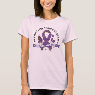 Remember For Those That Cannot Alzheimers Ribbon T-Shirt