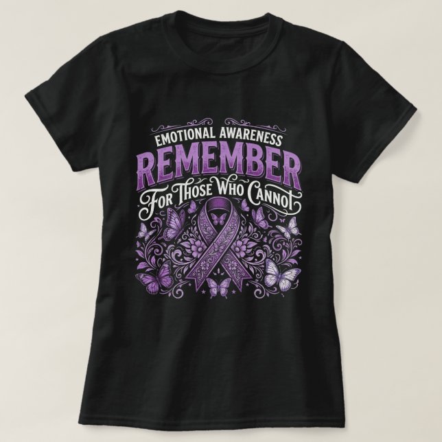 Remember For Those Who Cannot Alzheimer fighter T-Shirt (Design Front)