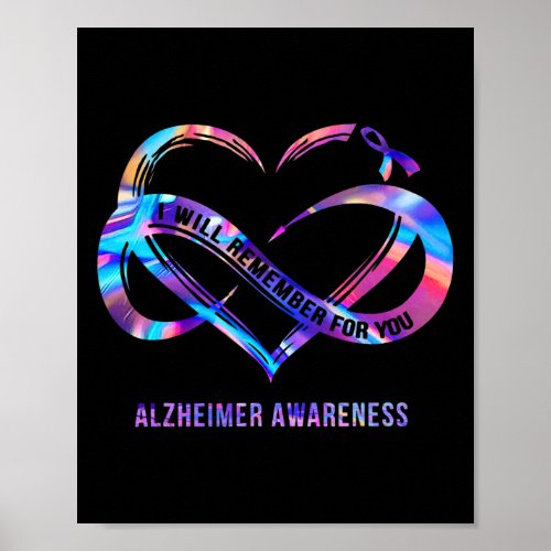Remember For You Alzheimerheimer Awareness  Poster