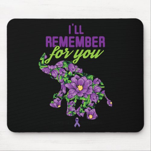 Remember For You Alzheimerheimer Heimers Awareness Mouse Pad