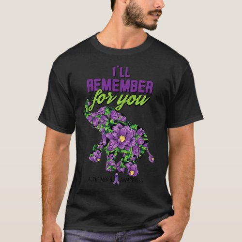 Remember For You Alzheimerheimer Heimers Awareness T_Shirt