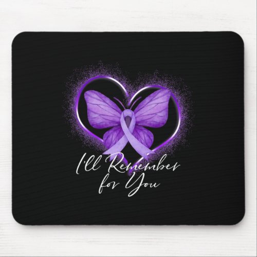 Remember For You Alzheimerheimers Awareness Purpl Mouse Pad