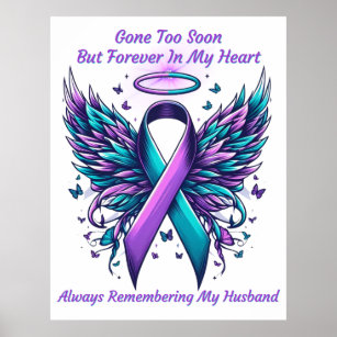 REMEMBER FOREVER IN HEARTS SUICIDE AWARENESS PRINT