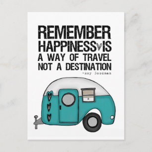 remember happiness postcard