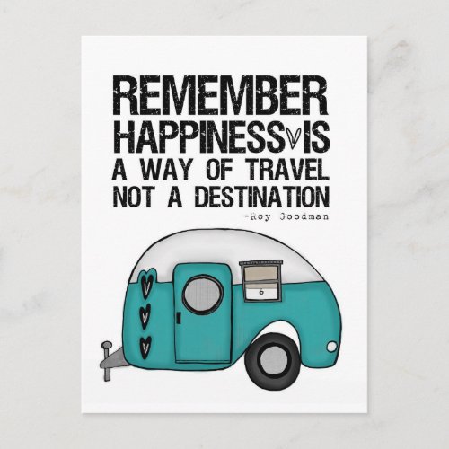 remember happiness postcard