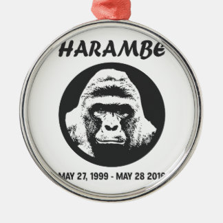 Remember Harambe Metal Ornament