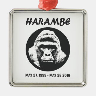 Remember Harambe Metal Ornament