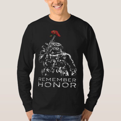 Remember Honor Memorial Day Poppy American Patriot