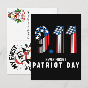 Remember Honor Unite 25th Anniversary 911 Shirt Holiday Postcard