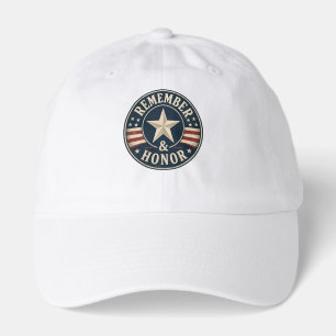Remember & Honor Vintage Patriotic Memorial Day Hat
