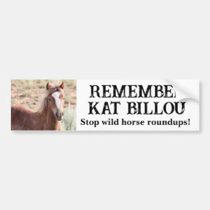 Remember Kat Billou Wild Horse Bumper Sticker