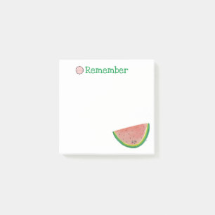 Remember, Kawaii Watermelon Post-it Notes
