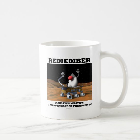 Remember Mars Exploration Open Source Duke Rover Coffee Mug