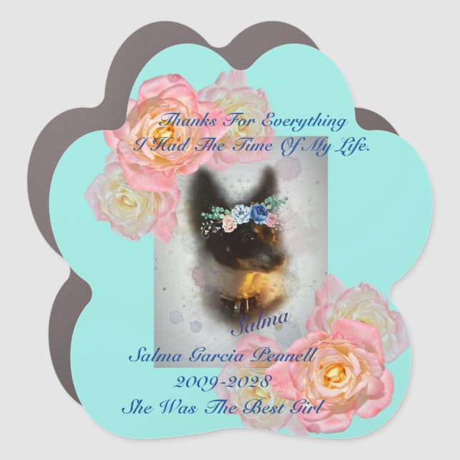 Remember Me Memorial Car Magnet (Front)