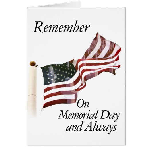 Remember Memorial Day Card (Front)