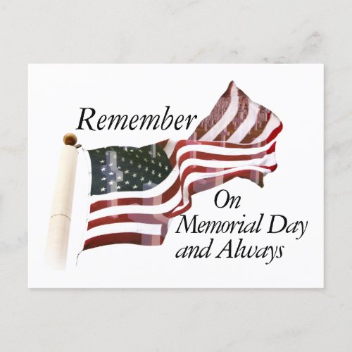 Remember Memorial Day Postcard