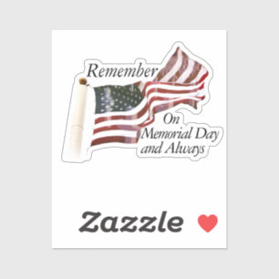 Remember Memorial Day  Sticker