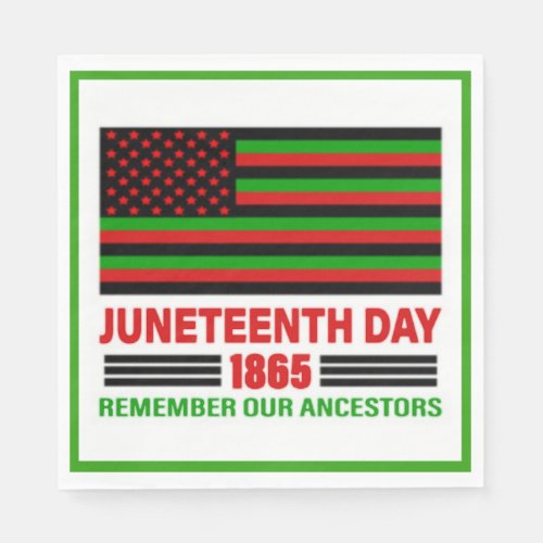 Remember Our Ancestors Juneteenth Napkins