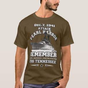 REMEMBER Pearl Harbor BB43 USS Tennessee T-Shirt