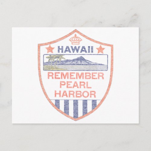 Remember Pearl Harbor Postcard