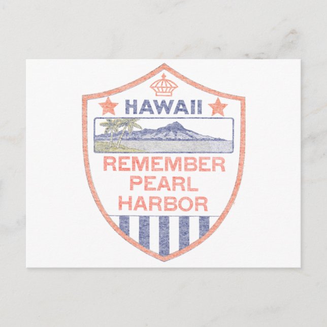 Remember Pearl Harbor Postcard (Front)