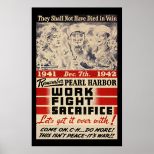 Remember Pearl Harbor Poster
