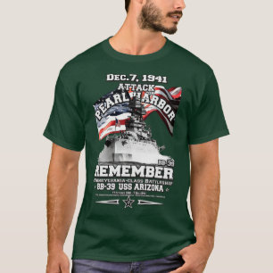 REMEMBER Pearl Harbor USS ARIZONA BB39 T-Shirt