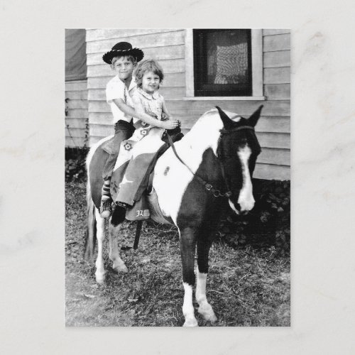 Remember Pony Ride Photos Postcard