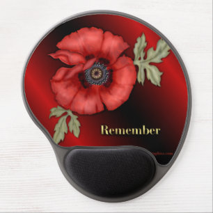Remember Poppy Gel Mouse Pad