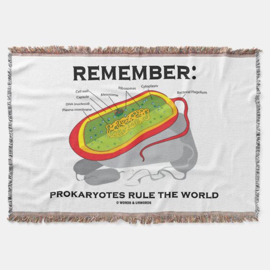 Remember: Prokaryotes Rule The World Microbiology Throw Blanket