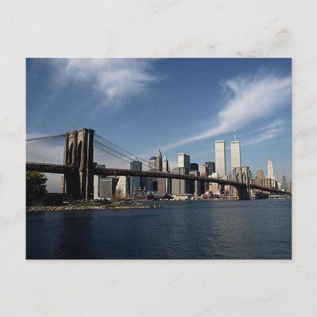 Remember Reflection ~ Twin Towers WTC NYC Postcard (Front)