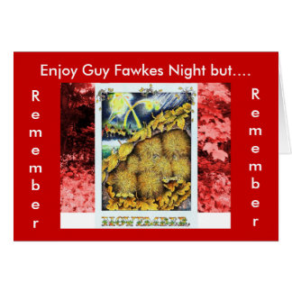 Remember, Remember Guy Fawkes Party Cards