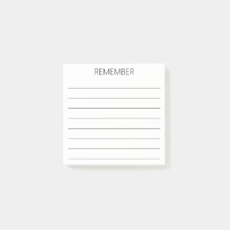 REMEMBER Reminder Post-it Notes