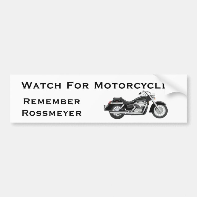 Remember Rossmeyer Bumper Sticker (Front)