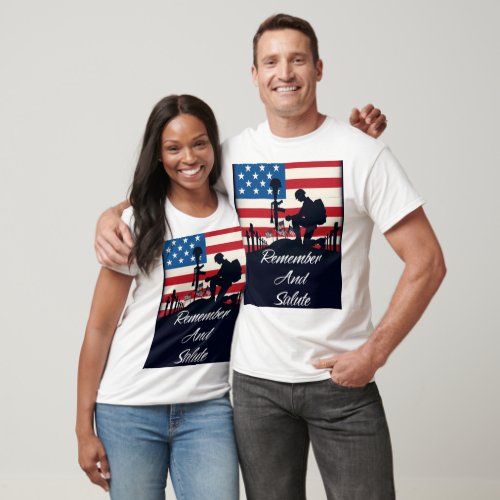 Remember  Salute Honoring Our Heroes T_Shirt
