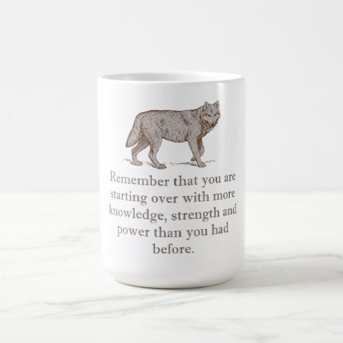 Remember That You Are Starting Over Coffee Mug