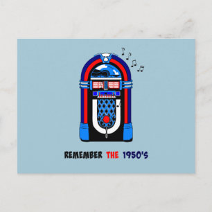 Remember the 1950's, American Jukebox Postcard