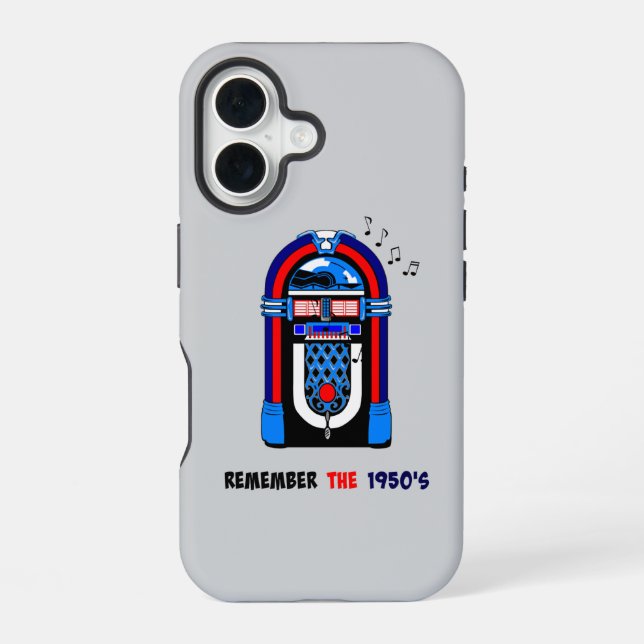 Remember the 1950s, jukebox, iphone case (Back)