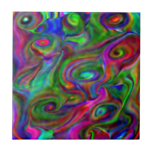 remember the 60s and 70s, fluid colors ceramic tile