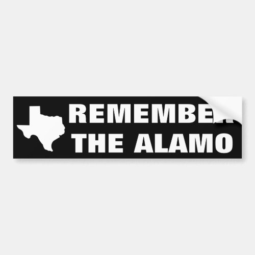 Remember the Alamo Bumper Sticker