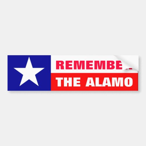 Remember the Alamo Bumper Sticker