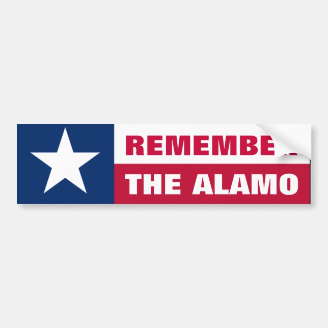 Remember the Alamo Bumper Sticker (Front)